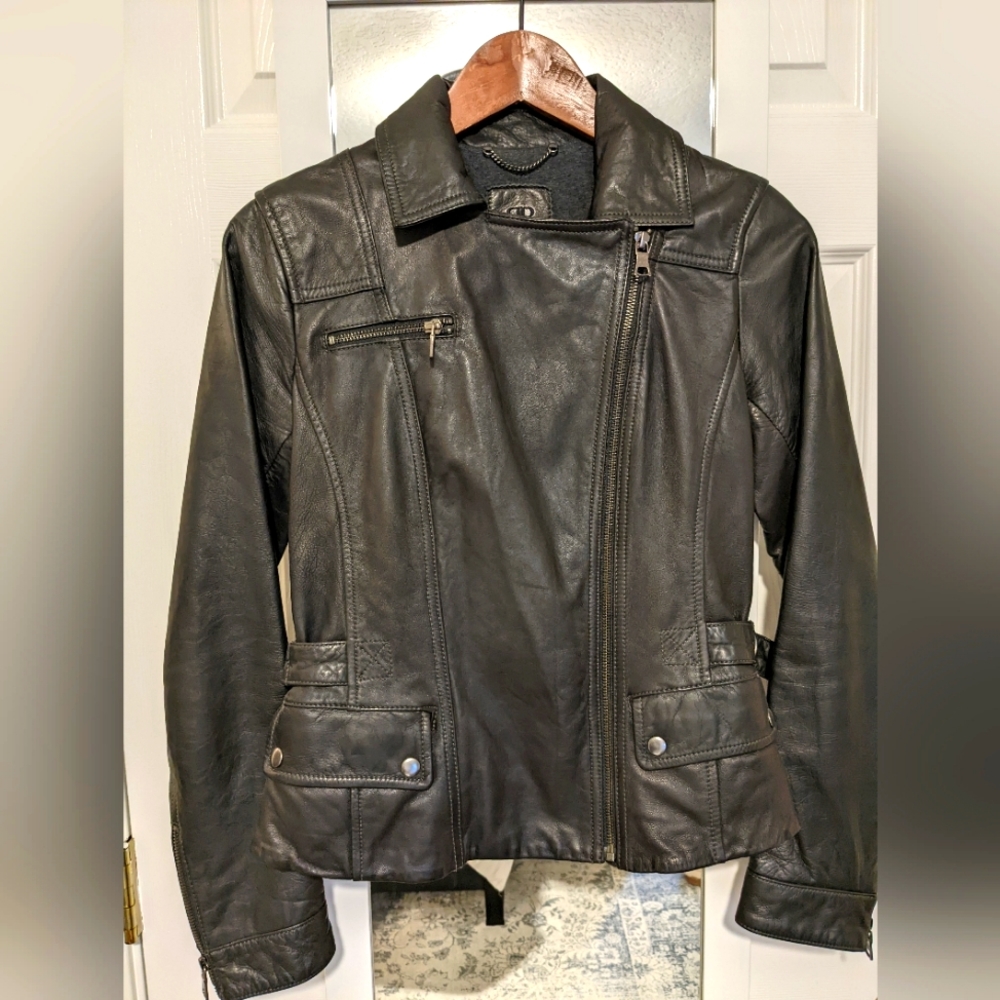Banana Republic Leather Motorcycle Jacket